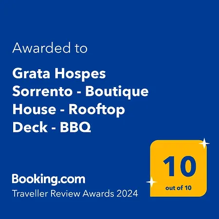 Lägenhet Grata Hospes - Boutique House - Rooftop Deck - Bbq Sorrento